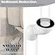 Hsthe Sea Toilet Connection Set, Offset Toilet Connection Pipe: 100 mm Toilet Pan Connection Pipe Plastic Toilet Connector Connector Toilet Pipe Nozzle Drain Straight Eccentric