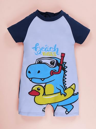 Image of KiddoPanti Boys & Girls Half Sleeve Mid Thigh Length Swim Suit