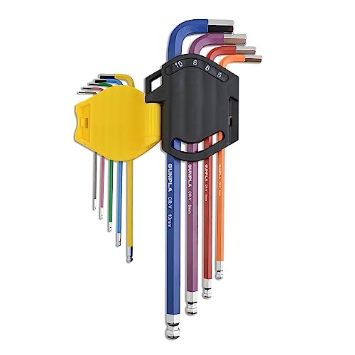 Gunpla Ball End Allen Hex Key Set Extra Long Arm 9-Piece, 1.5-10mm - Image 2