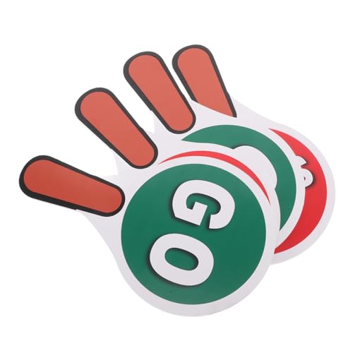 Zerodeko Educational Stop Sign Set for Boys and Girls 4pcs Red/Signs Double-sided Traffic Light Street Safety Toys Outdoor Play Equipment