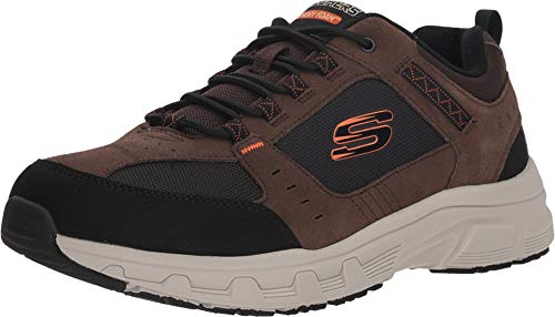 Image of Skechers Men's Oak Canyon Oxford, Chocolate /Black, 8.5 4E US
