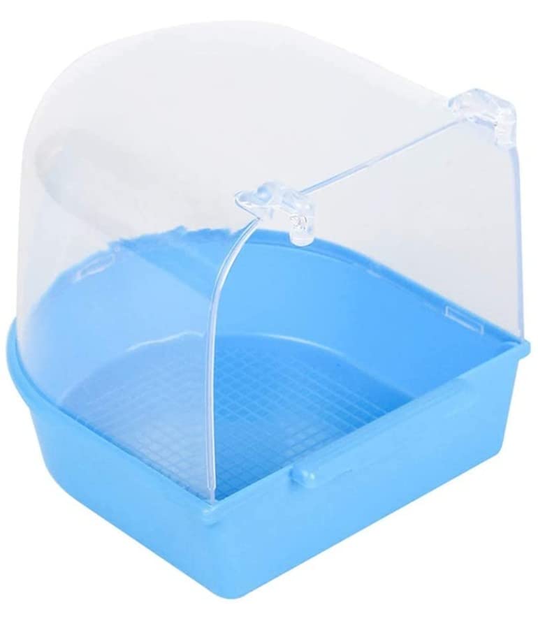 Central fish aquarium -Caged Birds Bathing Tub for Small Birds Canary, Budgerigar, Cockatiel, Lovebird - Colors May Vary 1