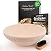 my:delix® - Hochwertiges Gärkörbchen Rund Ø 22cm klein für 750g + E-Book (60 Seiten) + waschbarer Leineneinsatz + Holzbürste - Gärkorb Brot Rund aus natürlichem Peddigrohr - Brot Backen wie vom Bäcker