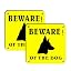 „Beware Of The Dog“ Schild – 24,9×8,9 Cm, Wasserdicht & Rostfrei, 2er-Set, Selbstklebend & Mit Bohrungen
