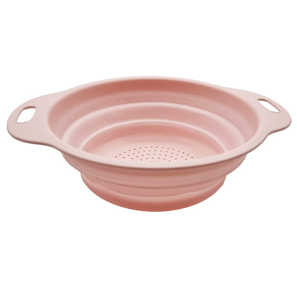Natural Collapsible Colander – Space-Saving Kitchen Strainer with 23.5cm Diameter and Quick-Drain Holes — image 1