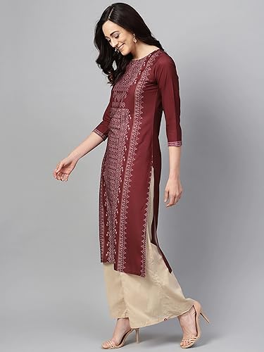 Image of Vaamsi Polyester Women's Regular Kurta