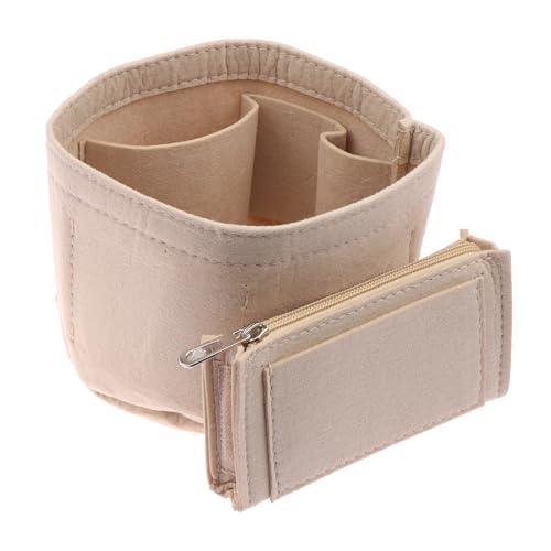 Immagine prodotto: Yawdil Borsa Organizer con Inserti in Feltro, Organizer Rotondo per Trucco, Borsa cosmetica Interna da Viaggio, Custodia Portatile per Gioielli per la casa