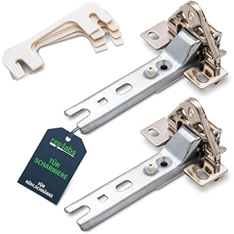 rep:labs 2 Stück Türscharnier passend wie 268698/00268698 Scharniere für Kühlschrank & Gefrierschrank von Bosch, Siemens, Constructa, Neff, uvm Cover