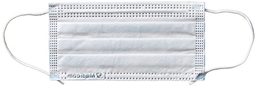 Medicom 2042 SafeMask Premier Elite Earloop Masks, Blue (Pack of 50)