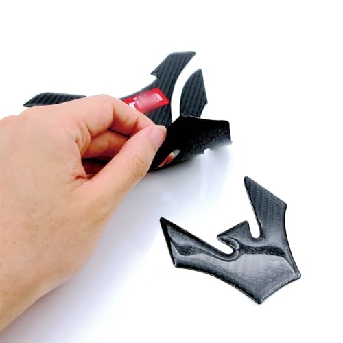 Autocollants universels de réservoir moto anti-rayures carbone