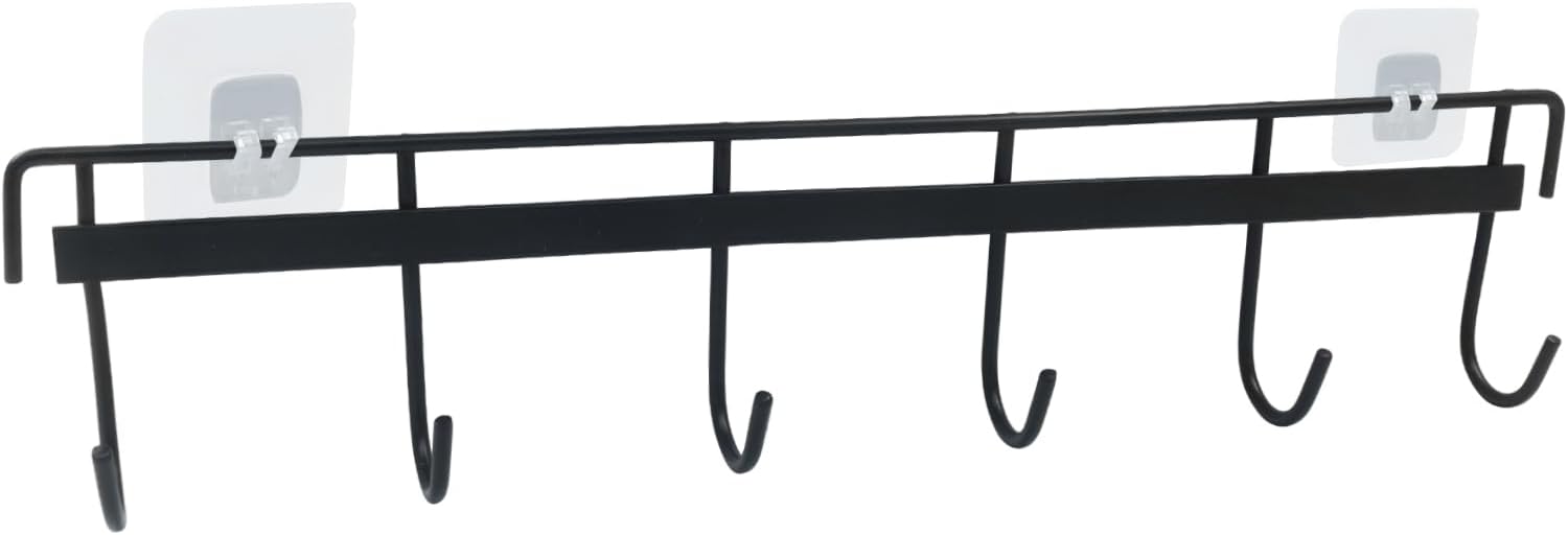 Kitchen Utensil Rack, Black, 2 Pcs