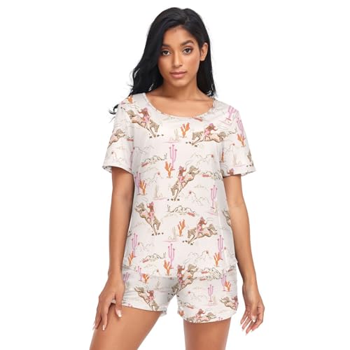 Fur Seals Pajama for Women Short Sleeve Pj Set Soft with Pockets Lounge Sleepwear 2 Piece3