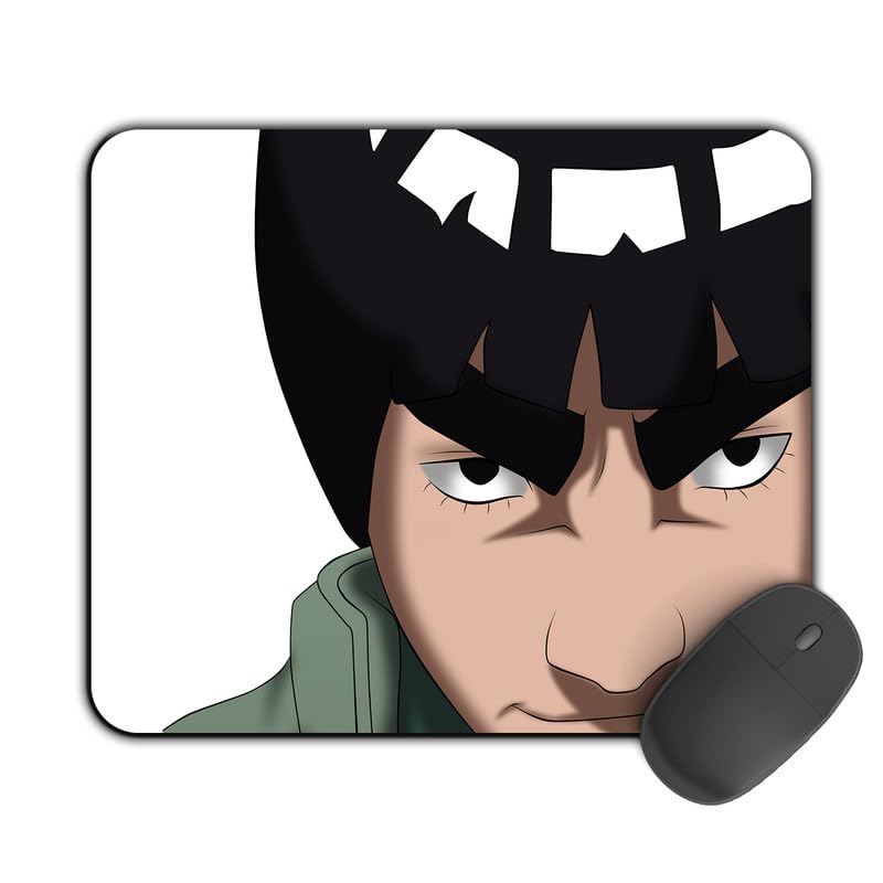 Image of Kirmada Gaming Mouse Pad - Might Guy (Naruto) Non-Slip Rubber Base - Durable, Smooth Surface, Ergonomic Design, Easy to Clean -Small Size for Mackbook,Laptop,Desktop