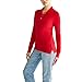 AEROPOSTALE Women's Aero Uniform Polo Long Sleeve True Red