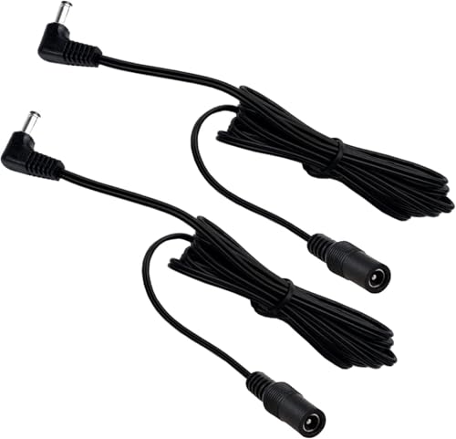 Metasources Two 6FT Extension Cable 12 FT 3.6m 12V DC Power Cord Compatible with HTC Vive VR Base Station Vive-VR-B 2PR8100 TC NE30W-US TCNE30W-US 79H00142-00M Vive Pro VivePro SteamVR Lighthouse