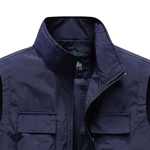 Men Vest Travel Outdoor Work Sleeveless Lightweight Jacket Cargo Vests Fishing Military Shooting Clothing with Pocket3