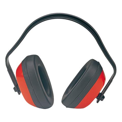 Safety Ear Muffs Red Noise Protection Adjustable