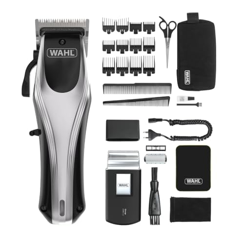 Cortapelos inalámbrico Wahl Rapid Clip y afeitadora de viaje para un cuidado masculino completo