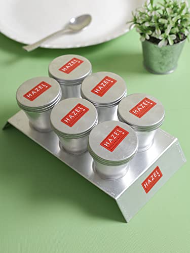 Image of HAZEL Kulfi Moulds Set Aluminium | Traditional Ice Cream Large Mould Set of 6 | Kulfi Moulds Set with Stand | Reusable Ice Cream Maker Popsicle Mould