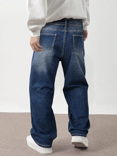 Image of JMIERR Men's Baggy Y2K Jeans Stretch Loose Fit Wide Leg Denim Pants | 5 Pockets, Oversized Casual Trousers, Vintage Relaxed wash, Breathable Cotton Blend,Hip Hop, Skater Streetwear, All-Season