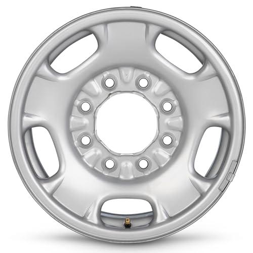 For 2011-2023 Chevrolet Silverado 2500 17 Inch Silver Steel - Genuine Take-Off Rim - Road Ready Truck Wheel