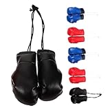 BUTIFULSIC 6 ペアミニボクシンググローブ 車内装飾用吊り下げチャーム スポーティなデザイン 耐色褪せ性 車 家 オフィス向け多用途飾り付け