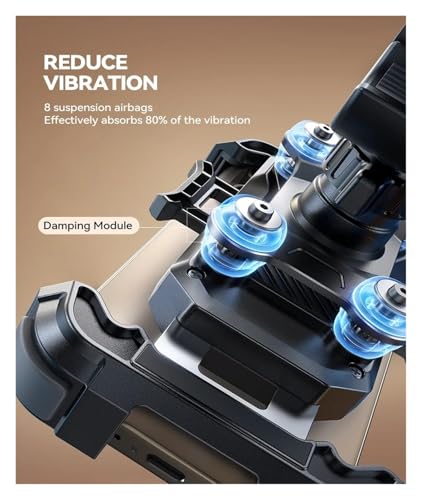 Fixation anti-vibration guidon moto avec amortisseur de chocs universel - 3