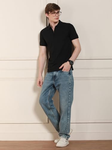 Image of Dennis Lingo Men Solid Cotton - Regular Fit T-Shirt