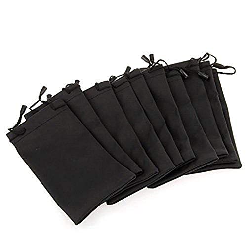 10 pezzi Sacchetto di flanella Sacchetto per gioielli Piccolo sacchetto di stoffa Sacchetto per cellulare Sacchetto con coulisse Sacchetto per