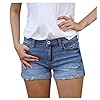 WWricotta Short D’éTé pour Femme – Short en Jean en DéTresse Jean Boyfriend Femme DéContracté Jean Femme Dechiré Mini Short en Jean Pantalon D’éTé Jean