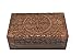 Ajuny Handcarved Wooden Decorative Treasure Chest Box 8 x 5 Inch Brown Tree Of Life Pattern - Multipurpose Use As Jewelry Storage, Watch Box, Great for Gifts