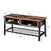 VASAGLE Vintage TV Stand, TV Cabinet with Net Storage Shelf, Console with 2 Storage Compartments, Easy Assembly ULTV92X