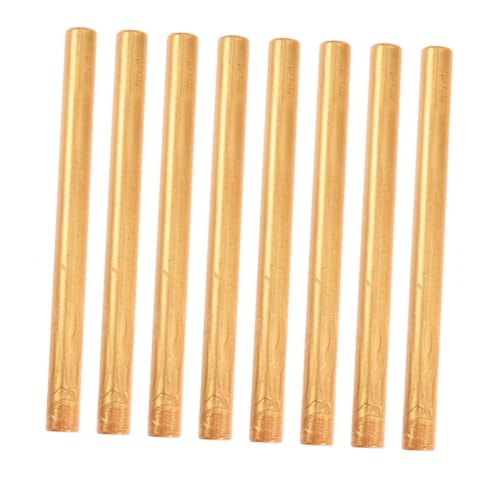 jojofuny 8 piezas Varillas de Cera Sellado Retro para Sellos Lacre Práctico y Duradero para Sobres Invitaciones y Cartas Color Ámbar Dorado