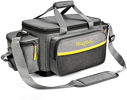Fishing Tackle Bag, Water-Resistant Polyester Material Fishing Tackle Storage Bag with Padded Shoulder Strap and Non-Slip Base Suitable for 3600 3700 Tackle Box