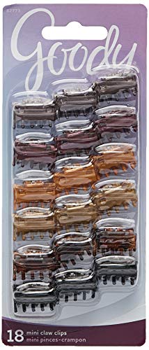 Goody Mini prendedor de gravata borboleta para mulheres, 18 unidades (pacote com 1)