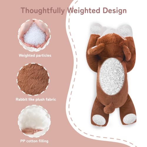 Image of Niuniu Daddy Weighted Stuffed Animals, 20 in 3.3 lbs Monkey Comfort Plush | Heavy sensory lap pad, lying body pillow for sleeping, machine wash, huggable gift for kids and adults