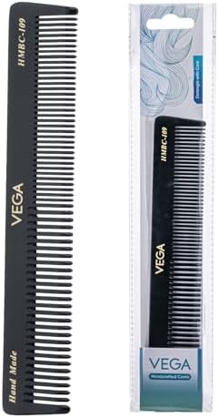 Vega Handmade Black Comb - General Grooming HMBC-109 1 Pcs by Vega Product