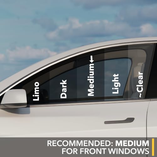 Image of TWRAPS Front Doors Window Tint for Tesla Model Y Juniper 2026, Dark Smoke | Nano Ceramic IR Film Blocks 99% Harmful UV Light, Rejects 50% Heat, Precut Kit Accessory