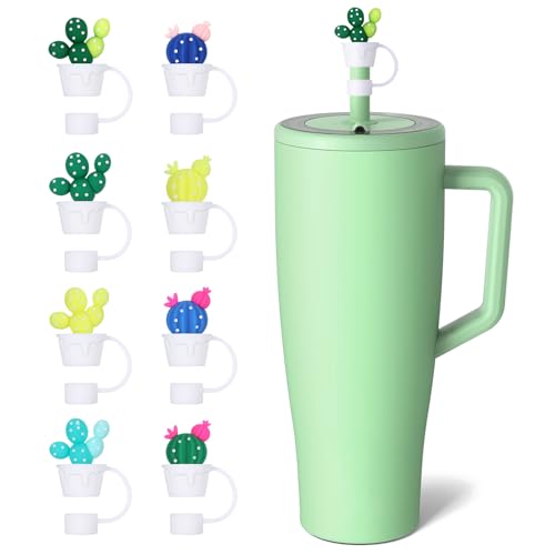 EeYahYong 8Pcs Colorful Silicone Straw Cover Set for Brumate Era 40 Oz