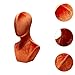 Qtueop Wig Head Mannequin Head Multipurpose Wig Display Holder Hat Display Stand for Headdress Headband Headphone Glasses Home, Orange