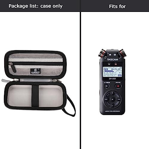 Image of Tourmate Hard Case for DR-05 /DR-05X /DR-05XP Stereo Handheld Digital Audio Recorder - Travel Box for Xvive XV1-R Recorder(Only Case)