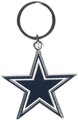 NFL Siskiyou Sports Fan Shop Dallas Cowboys Chrome & Enameled Key Chain One Size Team Colors