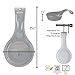 Reston Lloyd Kitchen Counter Utensil Spoon Rest, Ladles, Spaghetti Forks, & Spatulas, Durable BPA-Free Plastic – Dishwasher Safe, Décor, Space Saving Hanging Hole on Handle, Indigo
