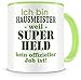 Samunshi&reg; Hausmeister Tasse mit Spruch Geschenk f&uuml;r Hausmeister Mann Frau Kaffeetasse gro&szlig; Lustige Tassen zum Geburtstag gr&uuml;n 300ml