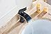 BWE Oil Rubbed Bronze Bathroom Faucet Waterfall Bathroom Sink Faucet for Sink 1 Hole Single Handle Bronze Faucet Parts Supply Hoses Bath Vanity Basin Lavatory Sink Faucet Waterfall Spout Farmhouse
