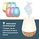 Beurer LA 40 Aroma Diffuser, Duft-Vernebler mit Ultraschall-Zerstäubung, mit Wellnesslicht und Farbwechsel, aus Holz und Porzellan, für Räume bis 20m2