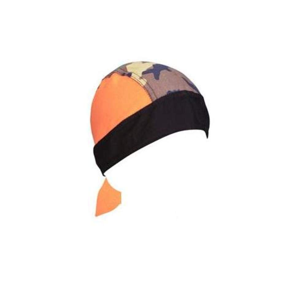ZANheadgear Flydanna Bandanna, 100% Cotton, Orange, Black, and Camo