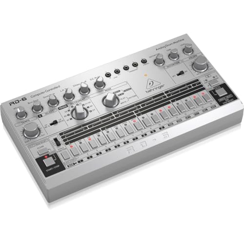 Behringer RD-6-SR, Máquina de tambor analógico, RHYTHM DESIGNER RD-6, Gris (Plata)