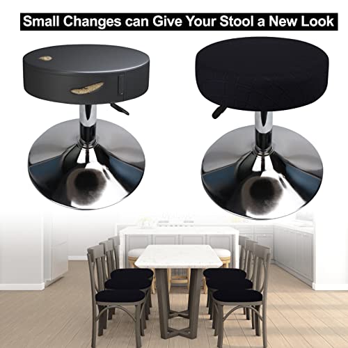 HuaLiSiJi Stool Covers Round 30-40cm/12-15.7" Round Bar Stool Covers - Image 2