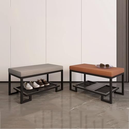 Banc coffre pour entrée : la solution anti-désordre orange 100cm